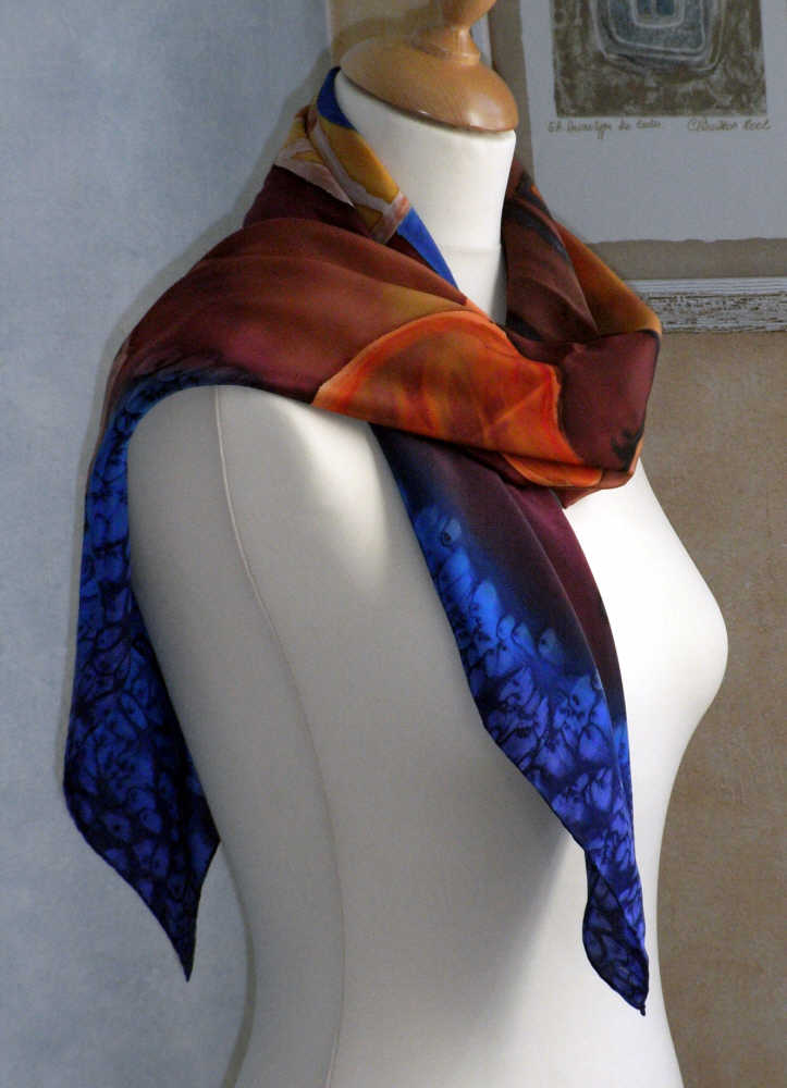 Brigitte Douroux, peinture sur soie