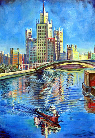 Oil painting - Moscow  