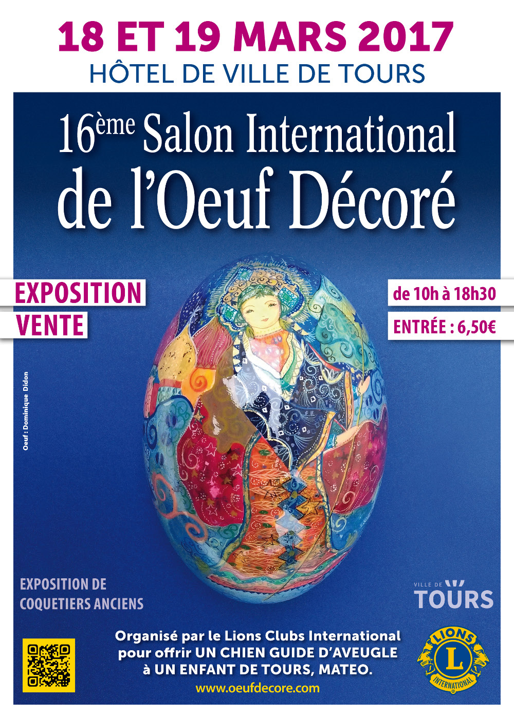 16th Tours Decorated egg International Salon