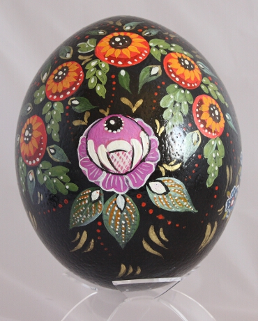 Painting on Ostrich Egg Shell - Ludmilla - Russia