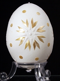Decorated egg shells with colored wax : Slovakia