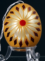 Decorated egg shells with colored wax : Slovakia