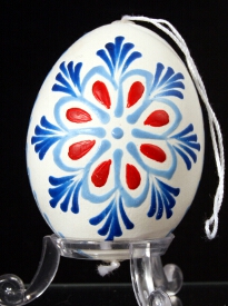 Oeuf décoré à la cire colorée  : Slovaquie
