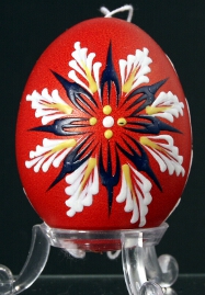 Oeuf décoré à la cire colorée  : Slovaquie