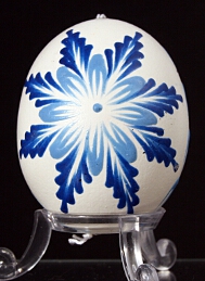 Oeuf décoré à la cire colorée  : Slovaquie