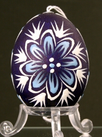 Oeuf décoré à la cire colorée  : Slovaquie