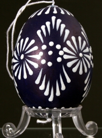 Oeuf décoré à la cire colorée  : Slovaquie