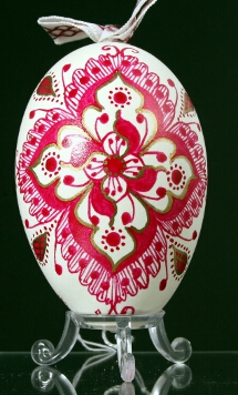 Goose egg, painted, Hungary