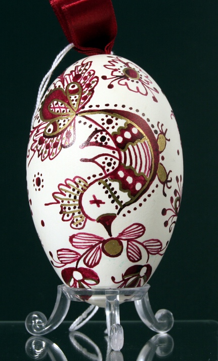 Goose egg, painted, Hungary