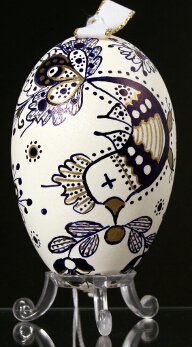 Goose egg, painted, Hungary