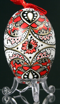 Goose egg, painted, Hungary