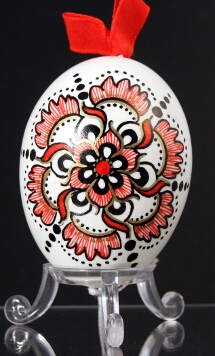 Duck egg, painted, Hungary