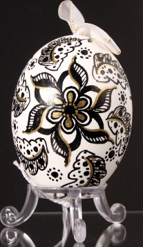 Duck egg, painted, Hungary