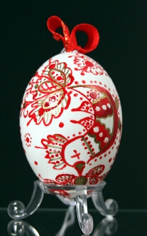 Duck egg, painted, Hungary
