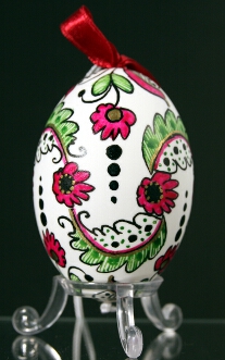 Goose egg - Painted egg - Marietta - Hungary