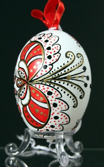 Goose egg - Painted egg - Marietta - Hungary