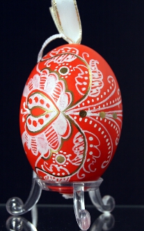 Duck egg, painted, Hungary