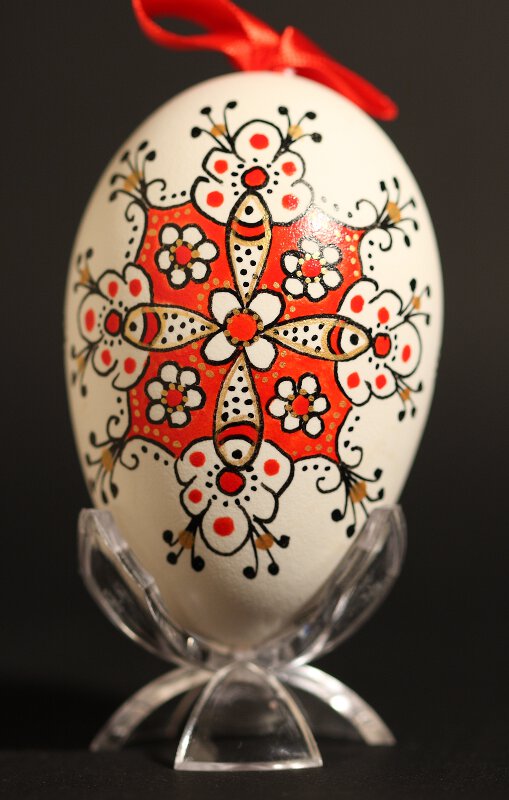 Oeuf d'oie peint, Hongrie