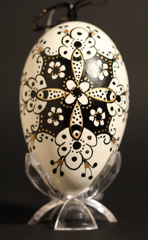 Oeuf d'oie peint, Hongrie