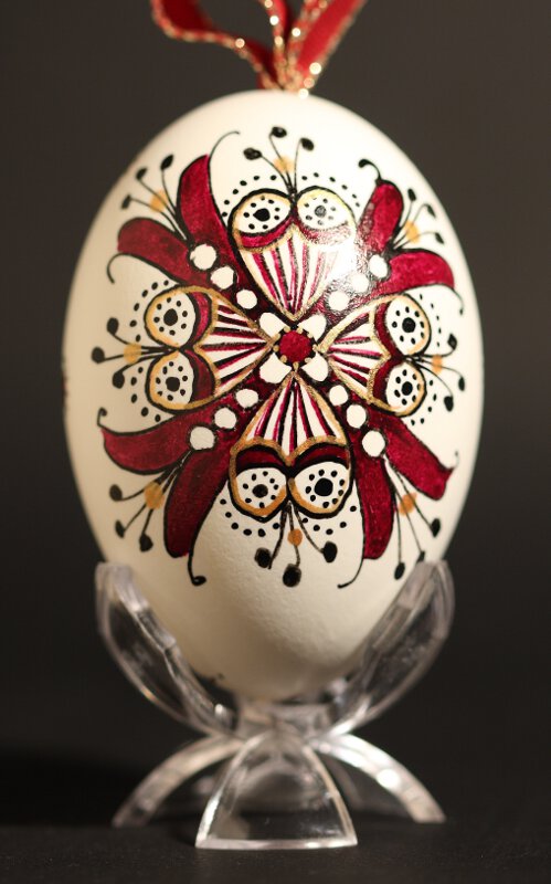 Oeuf d'oie peint, Hongrie