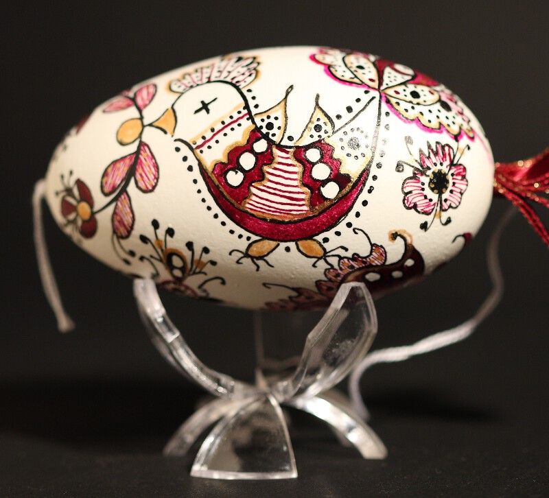 Oeuf d'oie peint, Hongrie