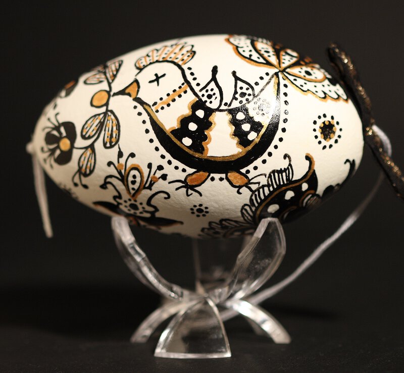 Oeuf d'oie peint, Hongrie