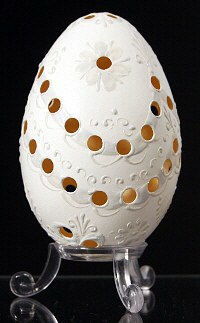 Oeuf décoré à la cire colorée : Slovaquie
