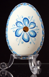 Oeuf de cane décoré à la cire colorée : Slovaquie