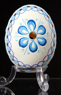 Oeuf de cane décoré à la cire colorée : Slovaquie