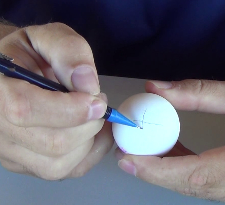 
	 How to... find the center of an egg   
