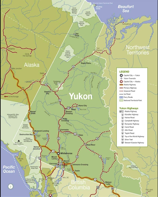 Yukon Territory Map