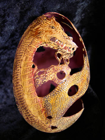 Cristel Assante - oeufs sculptés