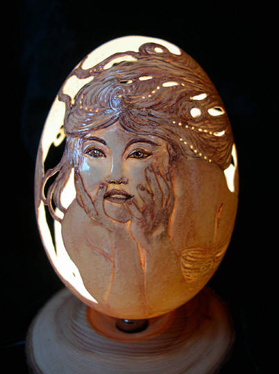 Cristel Assante - oeufs sculptés