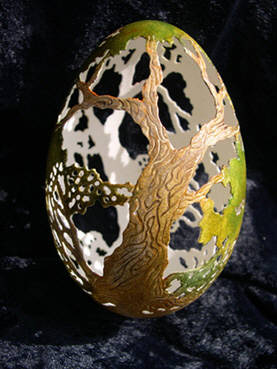 Cristel Assante - oeufs sculptés