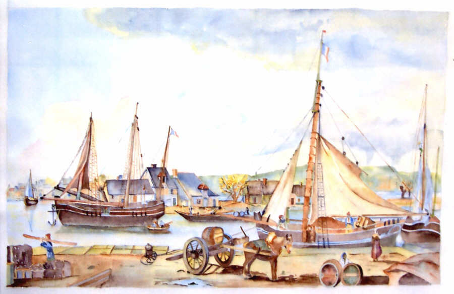 Pierre Maubeau - Aquarelle