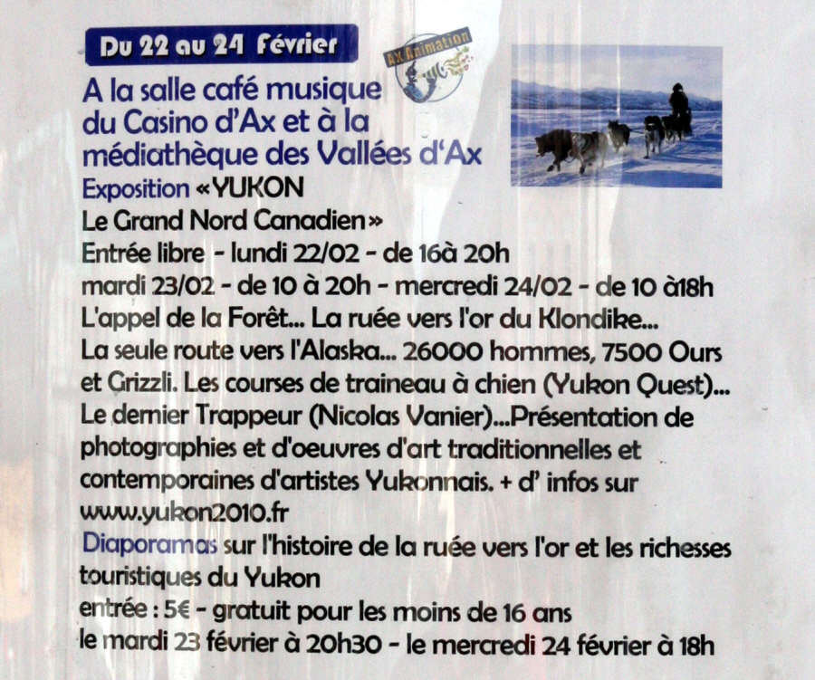 Exposition sur le Yukon - Grand Nord Canadien