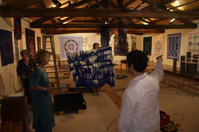 Exposition de feutre de Louise Hardy, au Centre Européen du Patchwork