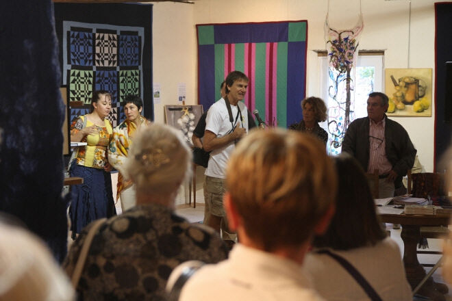 Exposition de feutre de Louise Hardy, au Centre Européen du Patchwork