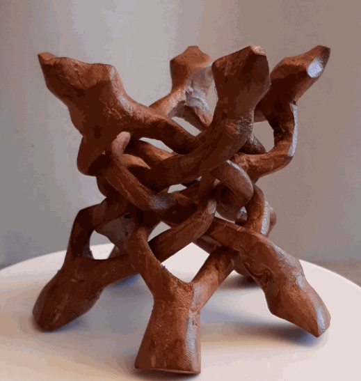  Socle en bois sculpté en un seul morceau