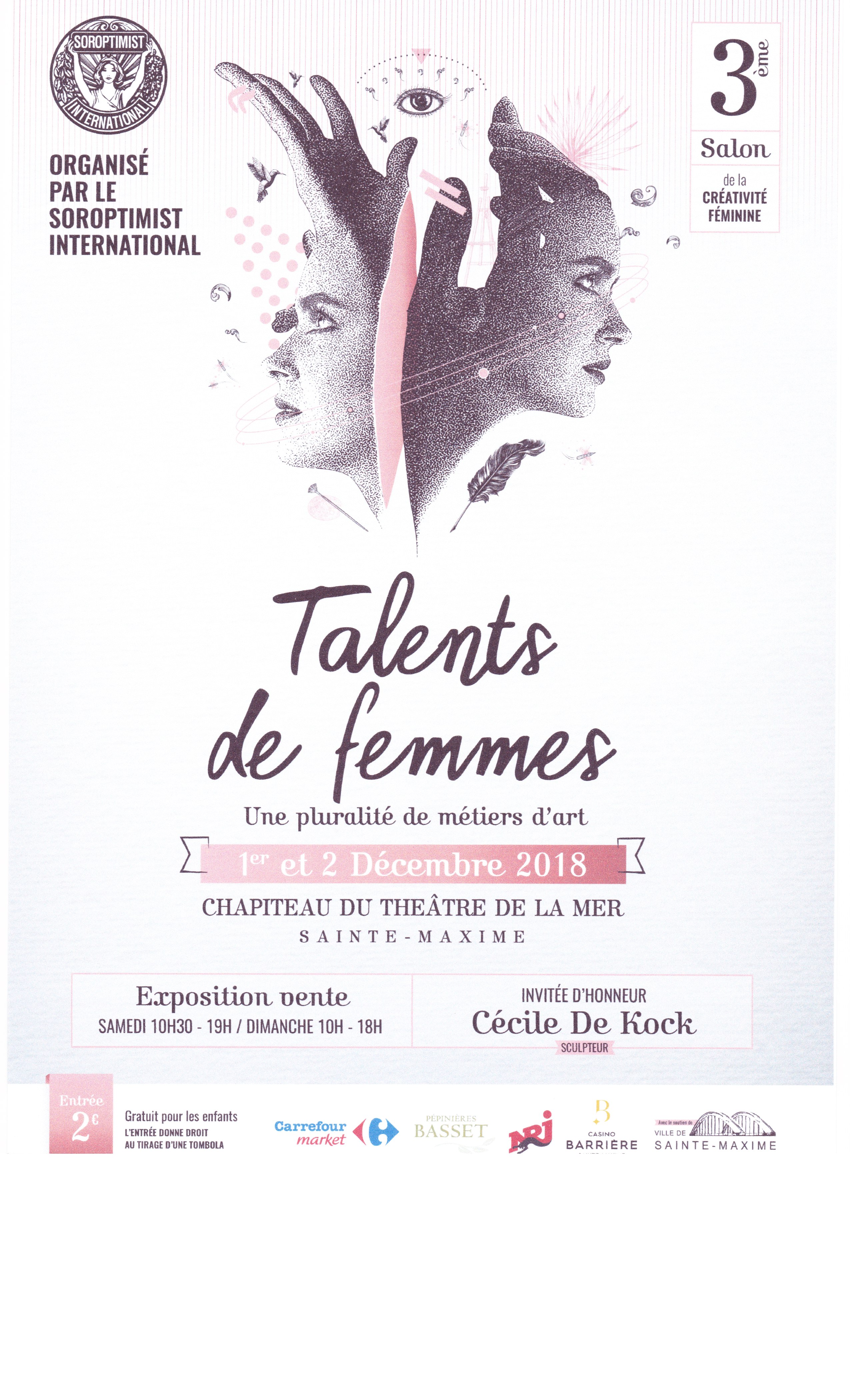 3ème Salon de la créativité féminine - Christel expose ses oeufs sculptés à Sainte-Maxime 