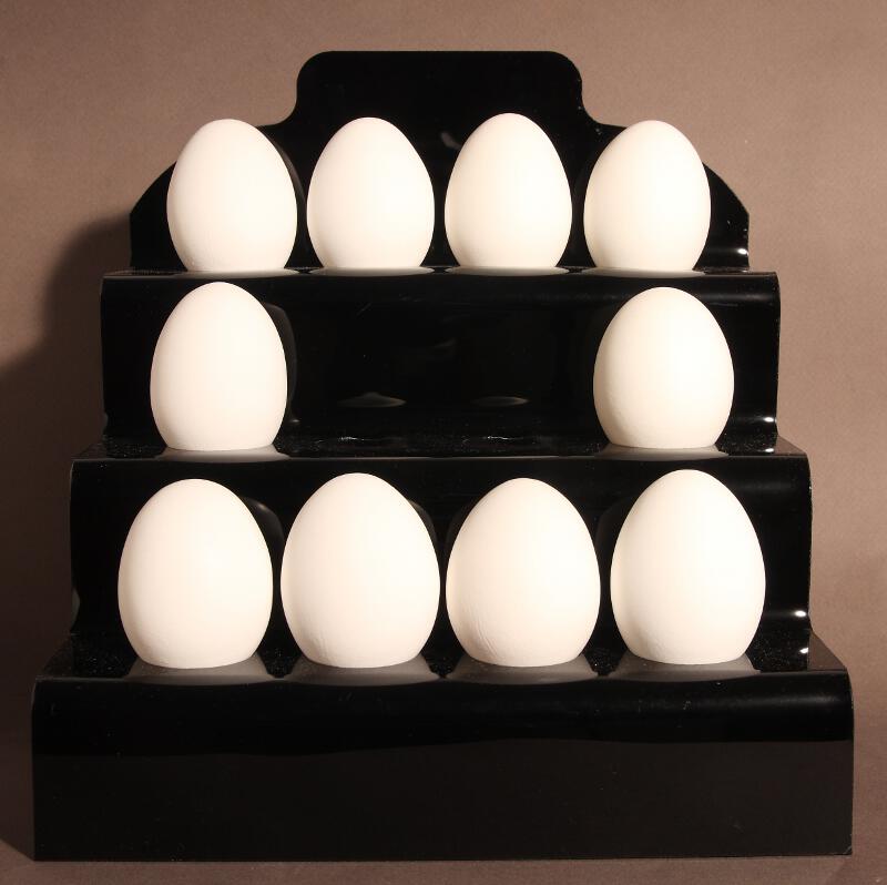 Oeufs de poule blanc, prêts à décorer