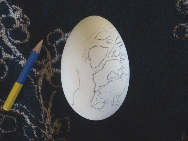 Christel Assante - carving carved eggs