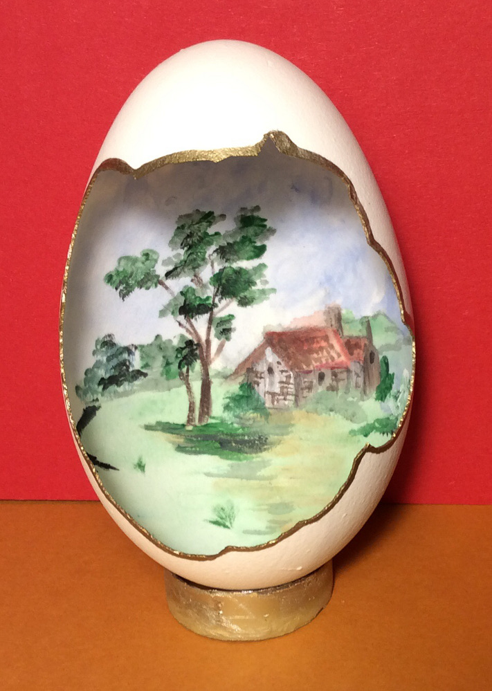 Oeuf décoré par Brigitte ( France) 