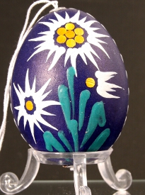 Decorated egg shells with colored wax : Slovakia