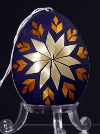 Decorated egg shells with colored wax : Slovakia