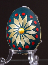 Decorated egg shells with colored wax : Slovakia