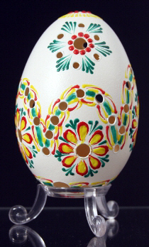 Oeuf décoré à la cire colorée : Slovaquie